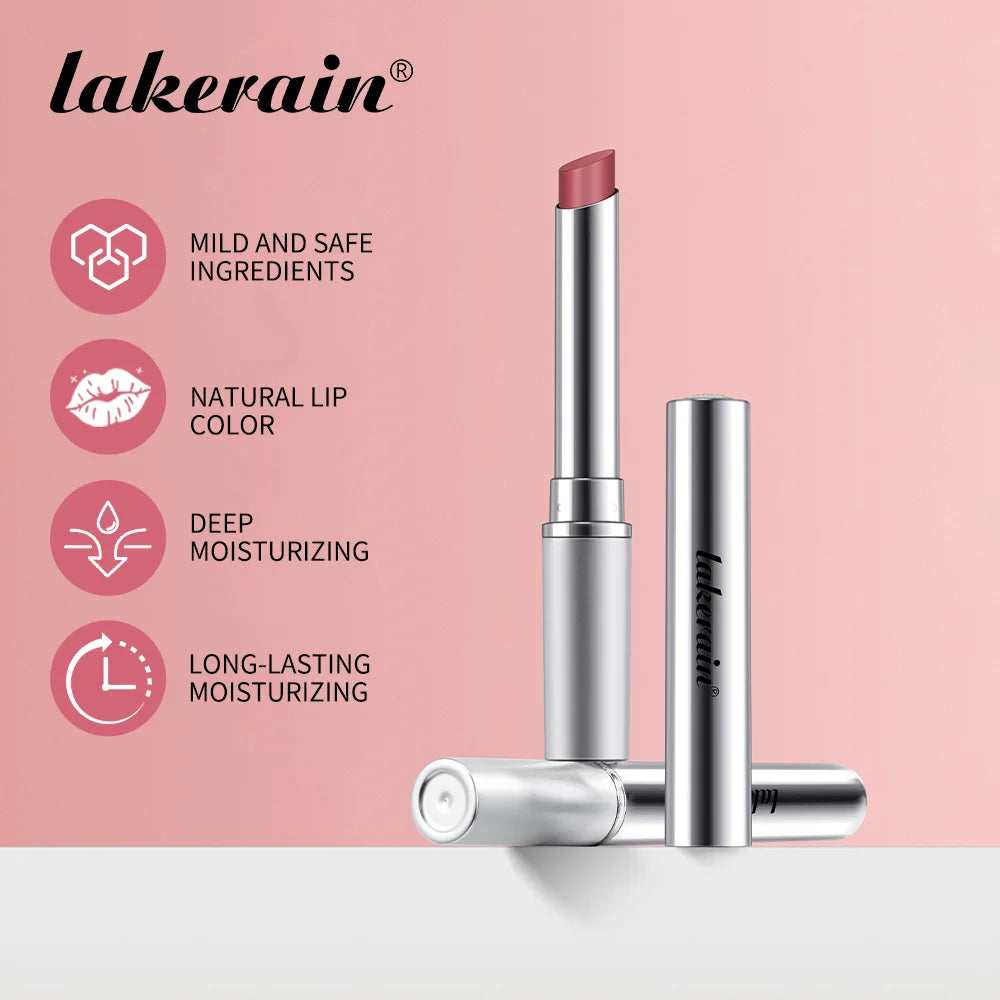 Lakerain Pink Honey Lip Balm Lipstick Natural Color Creamy Texture Long Lasting Moisturizing  Nourishing Lip Care Gloss Cosmetic