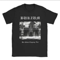 2025 Burzum band imported European and American retro metal band pure cotton men's and women's printed short-sleeved T-shirts