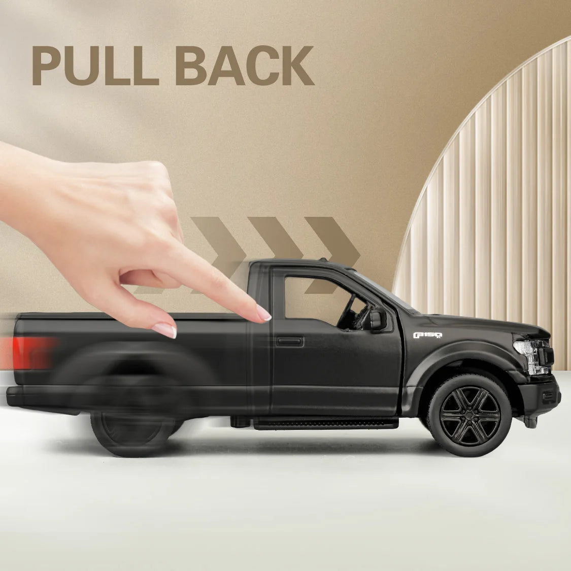 RMZCITY 1/36 Scale Ford Pickup Truck F150 Casting Car Model, Zinc Alloy Toy Car For Kids, Pull Back Vehicles Toy Car For Toddlers Kids Boys Girls Gift