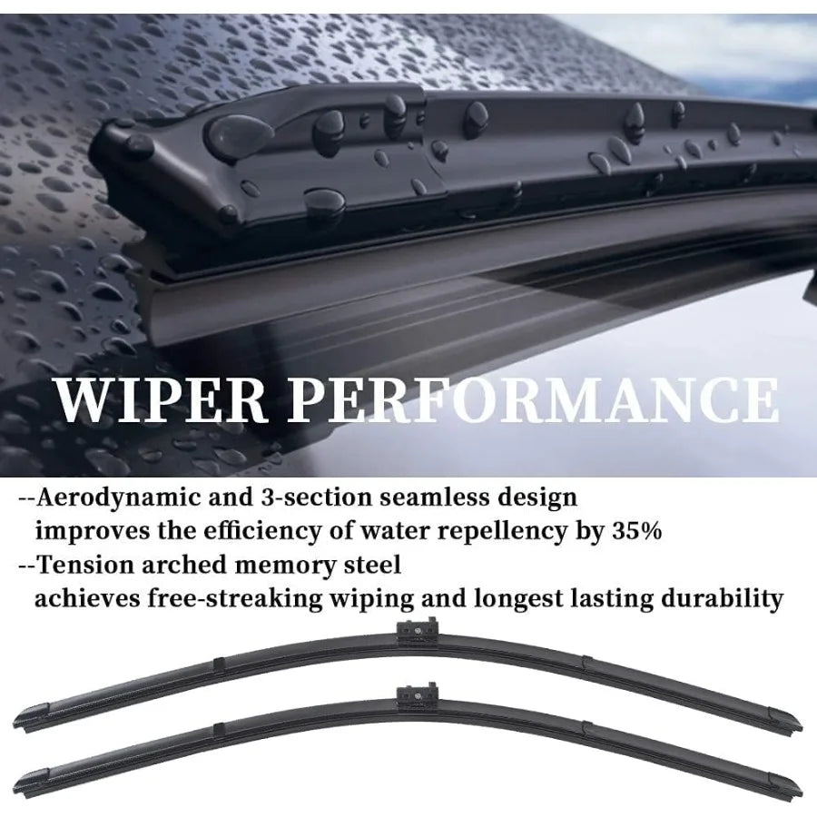 22+22 Windshield Wiper Blade Sets Replacement for Mercedes Benz C Class and GLC Class 20152020 W205 C205 A205 Original Factory