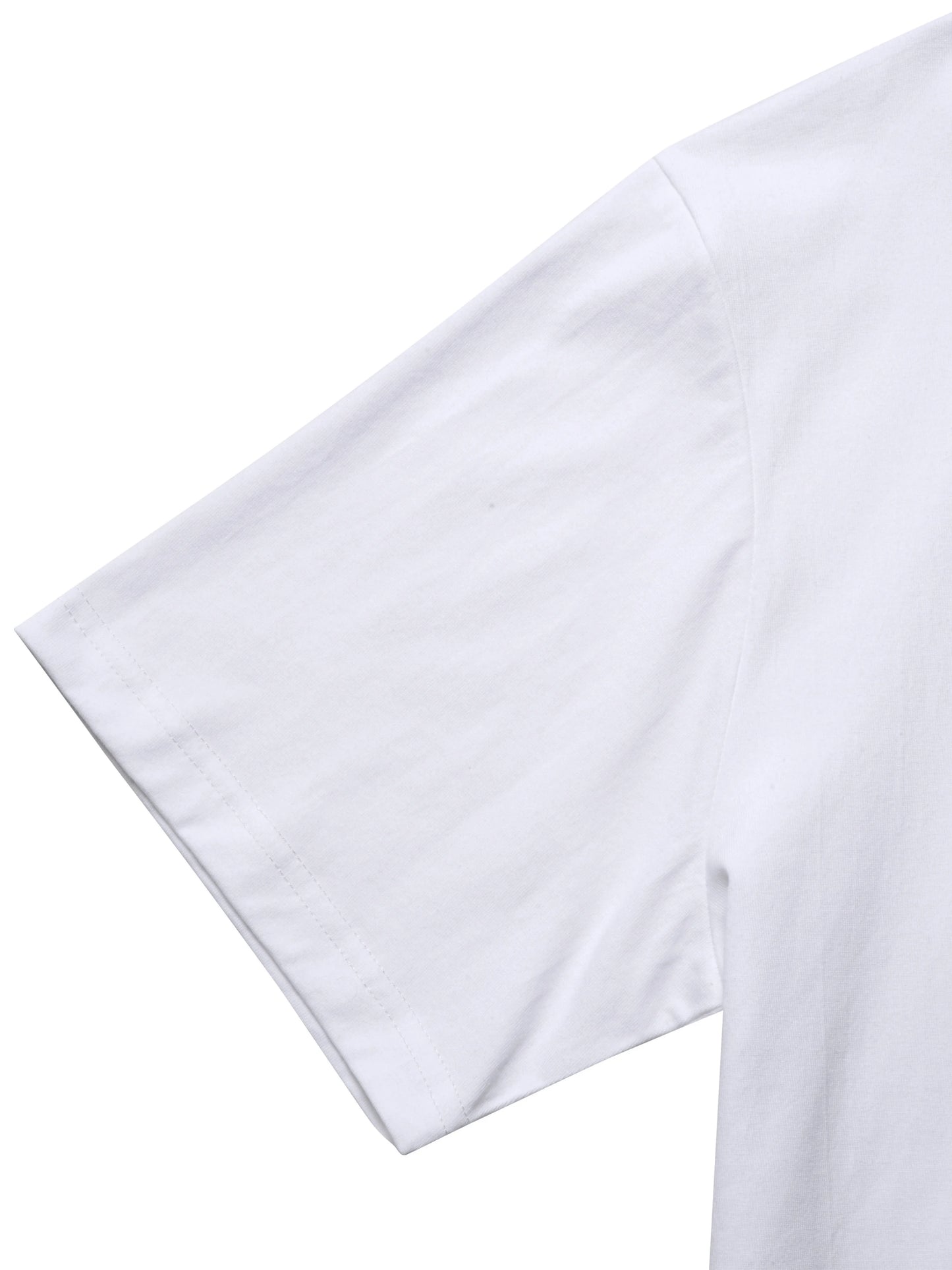 Men's 100% cotton T-shirt with backpack bear pattern casual and comfortable short sleeved round neck suitable for all seasons