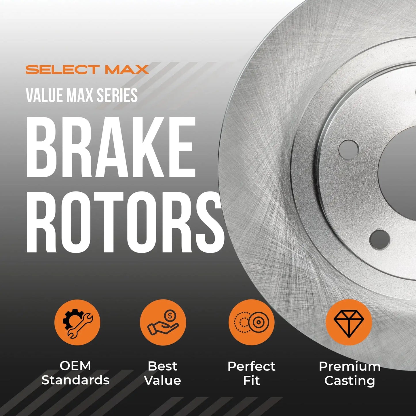 Brake Kit for 2015 2016 2017 2018 2019 Hyundai Sonata Tucson Kia Optima Cadenza w/MPB Rear Replacement Disc Brake Rotors and Cer
