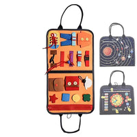 Montessori Sensory Board Preschool Educational Activities Toys Car & Airplane Activities Sensory Basic Life Skills Board