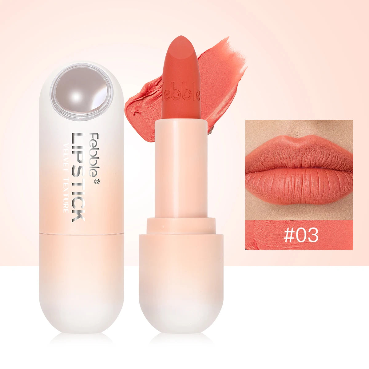 Waterproof matte lipstick contour lipstick long-lasting non-sticky lip care cosmetic product