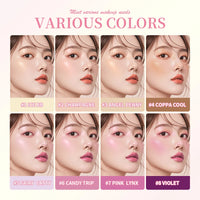 8Colors Highlight/Brow/Blush Palett Enhance Facial Three-dimensional Makeup Shimmer Waterproof Makeup Tool Cosmetic