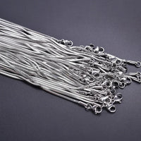 45/50/60/70cm Snake Chain Necklace Stainless Steel Necklaces For Women Men Accessories Vintage Jewelry Collares Hombre