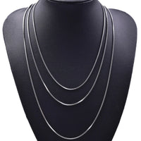 45/50/60/70cm Snake Chain Necklace Stainless Steel Necklaces For Women Men Accessories Vintage Jewelry Collares Hombre