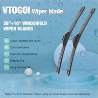 Wiper Blades With Rear Wiper Blades Set For 20182023  Kona Automotive Replacement Windshield Wiper Blades That Meet OEM Quality