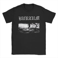 2025 Burzum band imported European and American retro metal band pure cotton men's and women's printed short-sleeved T-shirts