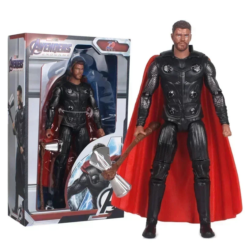 Marvel Avengers Superhero Figures Iron Man Action Figure Toys Spiderman Captain America Hulk Thor Holiday Gifts for Kids Boys