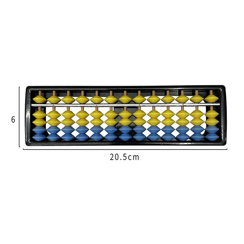 1PC Math Learning Tool For Children Portable Chinese 13 Digits Column Abacus Arithmetic Soroban Calculating Counting