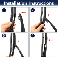 Rear Windshield Wiper Blade Arm Set Back Wiper Assembly for Jeep Cherokee KL 2014 2015 2016 2017 2018 2019 2020 2021 2022 2023