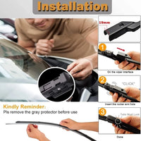22+22 Windshield Wiper Blade Sets Replacement for Mercedes Benz C Class and GLC Class 20152020 W205 C205 A205 Original Factory