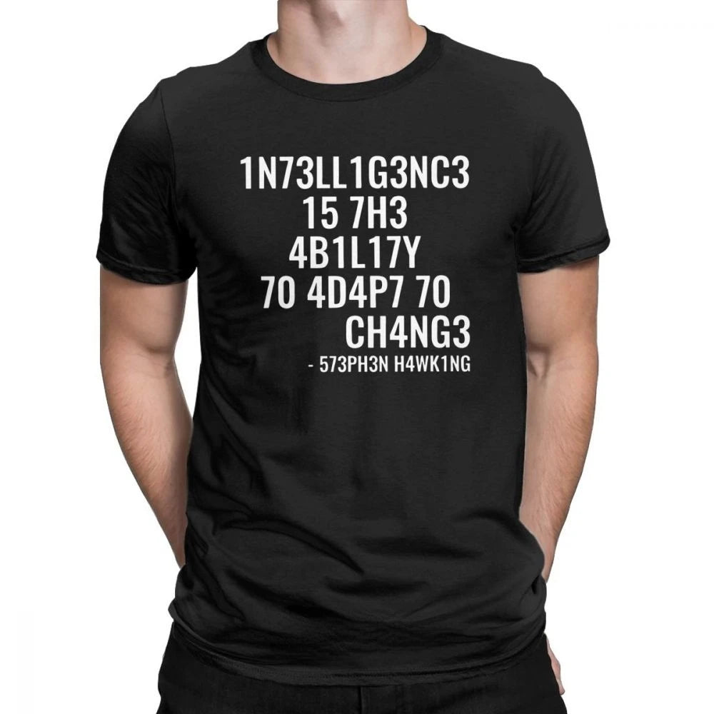 Men's T-shirts Are Interesting and Creative Tops with Letter Print Patterns They Are Casual Pure Cotton Men's T-shirts
