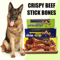 Pet Dog Snacks Crispy Beef Bone Stick Grinding Teeth Strengthening Delicious Nutritious Balanced Meat Flavorful Bone Pets Food